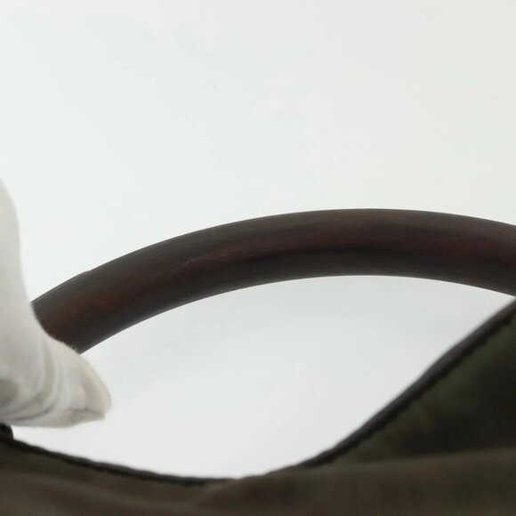 Christian Dior Trotter Canvas Hand Bag Khaki Auth 135198 - Picture 10 of 16